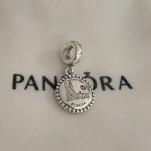 Pandora St. Augustine Florida Dangle Charm Pendant Travel s925 Sterling Silver
